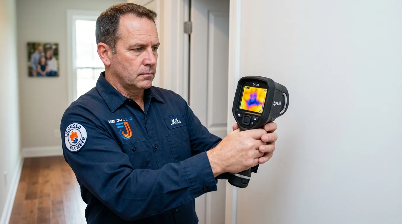 Thermal imaging leak detection by Johns Plumbing LLC in Wharton
